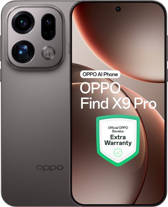 OPPO Find X9 Pro 5G 16+512GB Titanium Charcoal - Extra Garantie