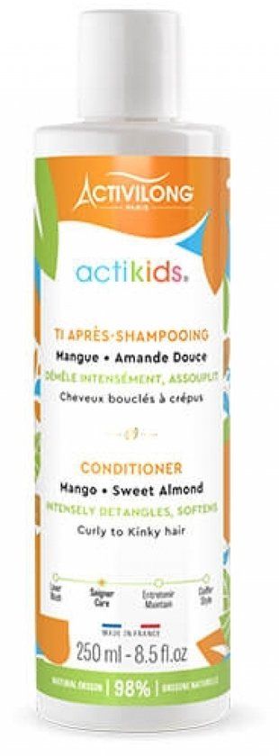 Activilong Ti Actikids Conditioner Krullend haar met mangoboter en biologische zoete amandelolie 250 ml