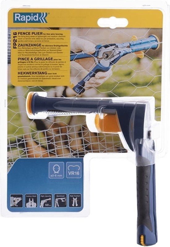 Rapid FP216 Zaunzange - Fixeertang - Zilver