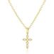 Elenza AMS Elenza 925 Ketting verguld met Kruishanger en Diamantjes