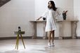 Salora AirTable (AW) - Enceinte Bluetooth - Beige/Bois - 88W - Filaire/Sans fil