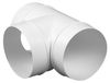 Tuyau de raccordement en PVC, forme en T, rond, 150 mm