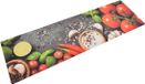 vidaXL Keukenmat - Wasbaar - Groenteprint - 45x150 cm - Fluweel