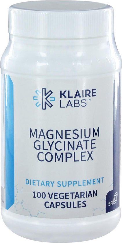 Klaire Labs Magnesium Glycinaat Complex - 100 mg - 100 Capsules