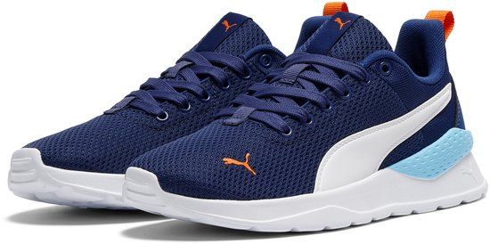 PUMA Anzarun Lite Jr Unisex Sneakers - Blue Jewel-PUMA White-Vermillion