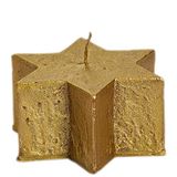 SPAAS Ster kaars kerstmis, ± 8 uur - goud