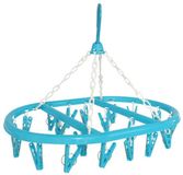 Merkloos Droogcarrousel/droogmolen Blauw Kunststof 41 x 32 cm