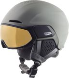 Alpina Alto Q-LITE - veilige, schokabsorberende en individueel aanpasbare skihelm voor volwassenen, met contrasterend vizier
