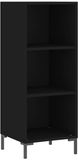 vidaXL Dressoir, zwart, 34,5 x 32,5 x 90 cm, houtvezel
