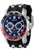 Invicta Pro Diver Herenhorloge, kwartsuurwerk, roestvrij staal, zilver/rood, Ring