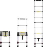 Vevor Telescopische Ladder, 2,6 M, Aluminium, 170 Kg