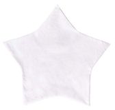Rayher 53963102 kussensloop ster, 33 cm ø, 190 g/m², om te naaien, 82% katoen, 15% viscose, 3% polyester, kussenhoes, dicht en stevig geweven canvas stof in natuurlijk wit