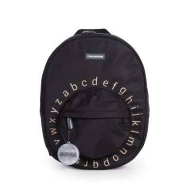 Childhome Schoolrugzak ABC - Zwart/Goud - Nylon - 2020