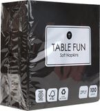 Talking Tables Table Fun Zwarte Servetten 100 stuks