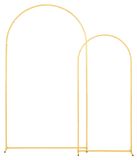 Support de fond doré, set de 2, 2,2m & 1,8m