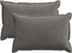 vidaXL - Kussensloop - 2 stuks - Corduroy - Donkergrijs - 50 x 70 cm