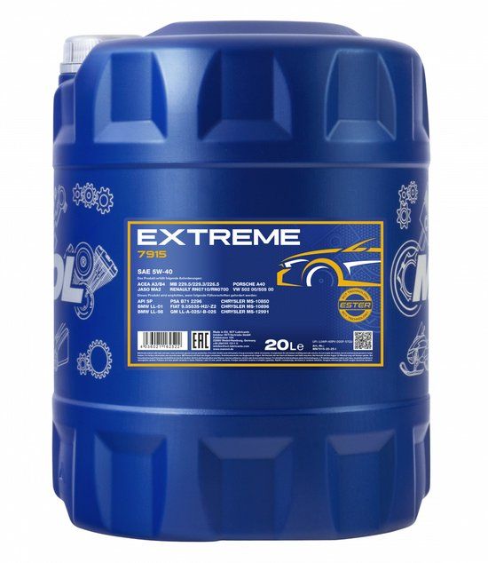 Mannol EXTREME 5W-40 Synthetische Olie 20 Liter