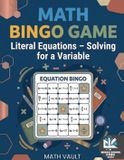 Math Bingo Game: Equations Practice - Math Bingo Game Paperback