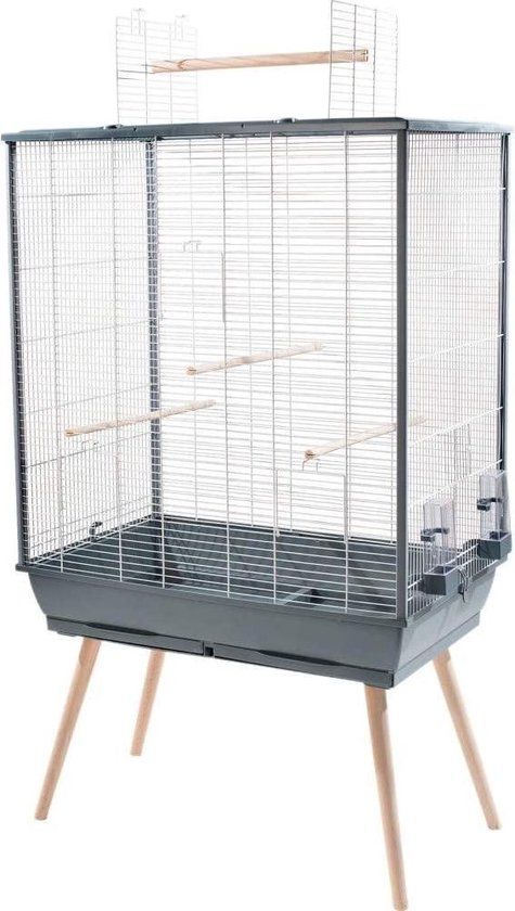 Zolux Vogelkooi Neo Jili Grijs - 81x48x132 cm