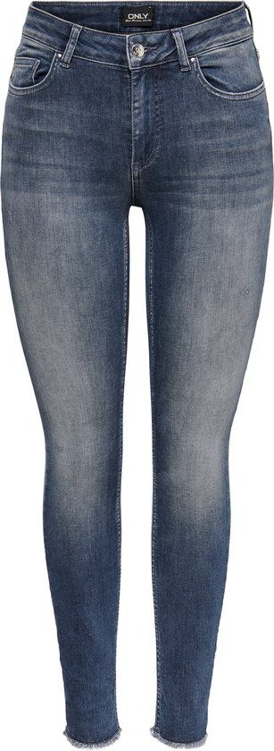 ONLY ONLBLUSH MID SK ANK RW REA422 NOOS Dames Jeans - Special Blue Grey Denim - Maat XS/32
