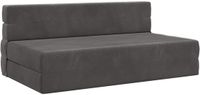 vidaXL Vouwbare Sofa Bed Donkergrijs Stof