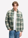 Superdry Borg Lined Miller Overshirt Heren Lange Mouwen Shirts Groen Check M