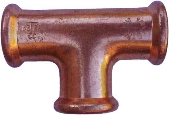 VSH Xpress perskoppeling roodkoper water - T-stuk - 15 x 15 x 15 mm