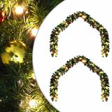 VidaXL Kerstkrans Groen PVC
