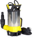 Pompe submersible 3-en-1 400W avec interrupteur à flotteur – Pompe à eaux usées en acier inoxydable | IPX8 | 8000 m³/h | 10m câble