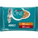 Purina One Kip en Rundvlees Volwassen Saus Natvoer voor Katten, 4 zakjes à 85 g