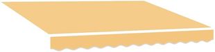vidaXL - Vervangingsdoek - zonnescherm - 4,5 x 3,5 m - Zand - Polyester