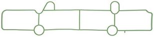 Gasket, Ajusa Gasket, intake manifold