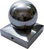 Waelbers Paalornament Met Kogel Aluminium 71 x 71 mm