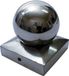 Waelbers Paalornament Met Kogel Aluminium 71 x 71 mm