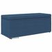 vidaXL Kruk Blauw Stof en Geëngineerd Hout