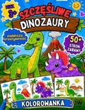 WESOŁE DINOZAURY – KOLOROWANKA DLA DZIECI 3+