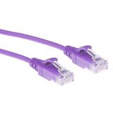 ACT Witte 1,5 meter LSZH U/UTP CAT6 datacenter slimline patchkabel snagless met RJ45 connectoren