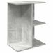 VidaXL Nachtkastje 46,5x29x61 cm bewerkt hout betongrijs