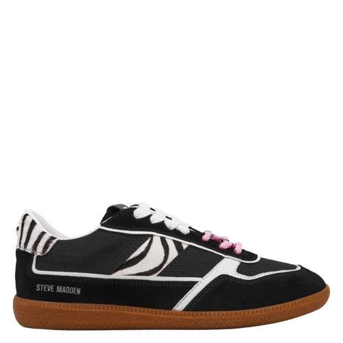 Steve Madden Augustine suède sneakers zwart/zebra