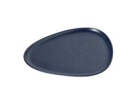 LIND DNA Assiette Curve Grès 26x30 cm bleu marine