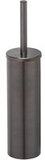 Geesa Nemox Toiletborstel met houder - Zwart metaal geborsteld