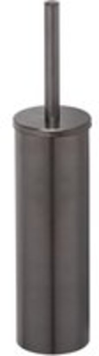Geesa Nemox Toiletborstel met houder - Zwart metaal geborsteld
