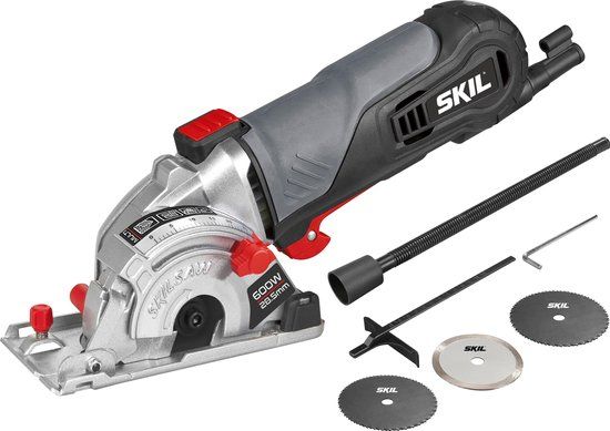 Skil 5330 AA Minicirkelzaag - 600W - 3 Zaagbladen - Stofafzuiging