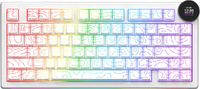Ajazz AK820 V2 Pro Mechanisch Gaming Toetsenbord - Draadloos (Triple Mode) - Dual 8K Polling Rate - Smart TFT Scherm & Draaiknop - Hot Swappable - Gasket Mount - 10.000 mAh - Contour White