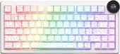 Ajazz AK820 V2 Pro Mechanisch Gaming Toetsenbord - Draadloos (Triple Mode) - Dual 8K Polling Rate - Smart TFT Scherm & Draaiknop - Hot Swappable - Gasket Mount - 10.000 mAh - Contour White