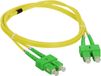 ALANTEC Câble de raccordement à fibre optique double SC/APC, 1 mètre, jaune