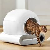 OVOZI Icecat Slimme Kattenbak Volautomatische Kattenbak Met Grote Capaciteit, Semi-Gesloten Slimme Kattentoilet App Afstandsbediening