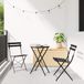 Ensemble bistro pliable - Ensemble de balcon - Ensemble de jardin - Anthracite