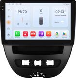 Happiq Autoradio avec Bluetooth, CarPlay et Android Auto pour Peugeot 107 / Toyota Aygo / Citroën C1 (2005-2014) - Double Din - 6Go RAM / 64Go ROM - Navigation - Noir