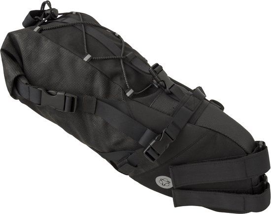 AGU Seat-Pack Venture Zadeltas Zwart Reflecterend - 10L - Waterafstotend - Zadel - 100% Gerecycled Polyester